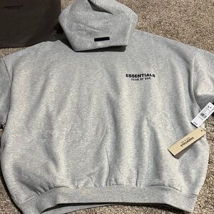Fear of God Essentials Heather Gray Hoodie